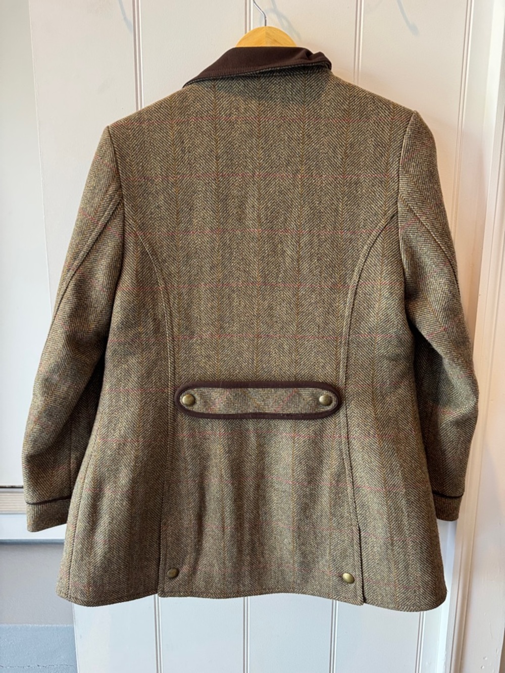 Joules Women’s Brown Herringbone Tweed Jacket - Picture 2 of 4